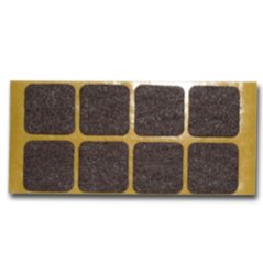 Filzunterlage. 25x25 mm braun