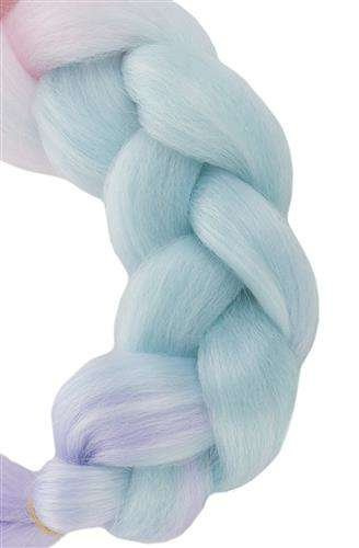 Ombre pletenice od sintetičke kose roza/ni/ž W10341 (akce)