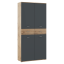 Schuhschrank/Regal, Graphit/Wotaneiche, VILOT