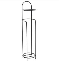 Držiak so stojanom na WC papier čierny KLC