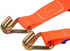 Napenjalni trak z ragljo 1000 kg, 2 kavlja, 25 mm x 6 m, GEKO