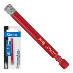 Gyémántcsiszolású fúrószár 8 mm, 6-HRAN rögzítés, GEKO