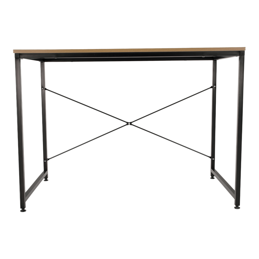 Radni stol, hrast/crna, 120x60 cm, MELLORA