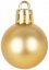 MagicHome božične kroglice, 12 kos, 3 cm, zlate, za božično drevesce