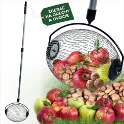 Berač Strend Pro OD-50206, za orahe i voće sa ALU teleskopskom ručkom 80-120 cm