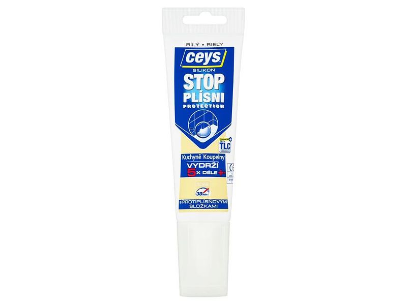 Silikonform Ceys Stop, weiß, Tube 125 ml