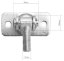 Verstellbares Scharnier M12, Doppelplatte 75 x 37 mm, Zolltarif 7308 9098