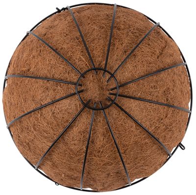 Doniczka Strend Pro LC-CocoH-23, 30x30x14 cm, stal/kokos, wisząca, z wieszakiem