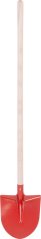 Lopata S510B Frankfurtská, červená, s násadou, 275x240 mm