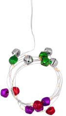 MagicHome božićno zvono lančić, 20 LED bijeli, sa zvonom, 2xAA, jednostavno osvjetljenje, rasvjeta, L-1,9 m