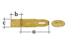 Zăvor de poartă blocabil 90x50x45x1,5mm pachet / 10buc