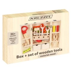 Box + Holzwerkzeugsatz 22697 (akce)