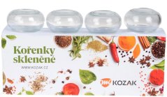 Korenička sklenená 150 ml 4ks číra KLC