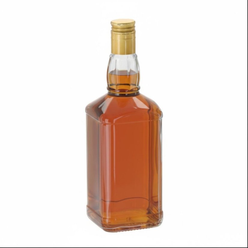 Fľaša sklenená 700ml s uzáverom DANIELS (akce)