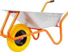 Taczka Strend Pro Premium Fortis D-2, Zn, koło PU, 85 lit., max. 180 kg