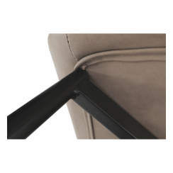 Krzesło, szarobrązowy taupe/czarny, HAZAL