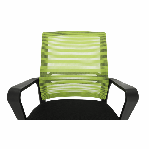 Uredska stolica, mreža zelena/tkanina crna, APOLO
