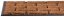 Rohozka MagicHome RBC 124, Brickwall, 45x75 cm, guma / kokos