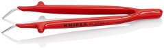 Pęseta KNIPEX 92 37 64, 148 mm, izolowana, kątowa 30°, VDE