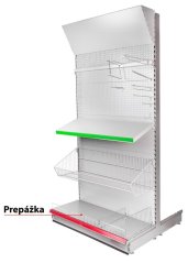 Přepážka Racks H30 0665x100 mm, Cr, přední *S*