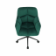 Irodai szék, smaragd selymes szövet/fém, HAGRID