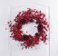 MagicHome karácsonyi koszorú, fonott, chechina, piros, 60x60x15 cm