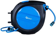 Navíjací bubon s držiakom na stenu so záhradnou hadicou 30 m, GEKO