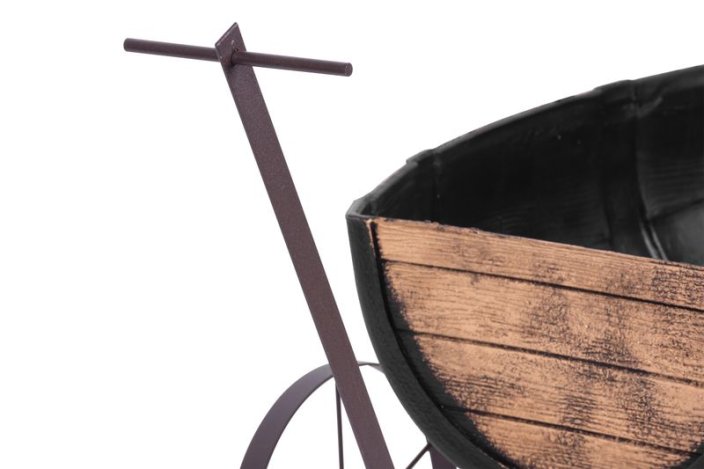 Kvetináč Strend Pro Woodeff, 41,5x29x19cm, whiskey barel wagon (akce)