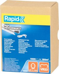 Klip RAPID VR22, Zn, 1600 szt., klipsy do szczypiec bindujących RAPID FP222 i FP20, do drutu 5-11mm
