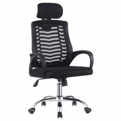 Krzesło biurowe, czarne, IMELA NOWY TYP 1