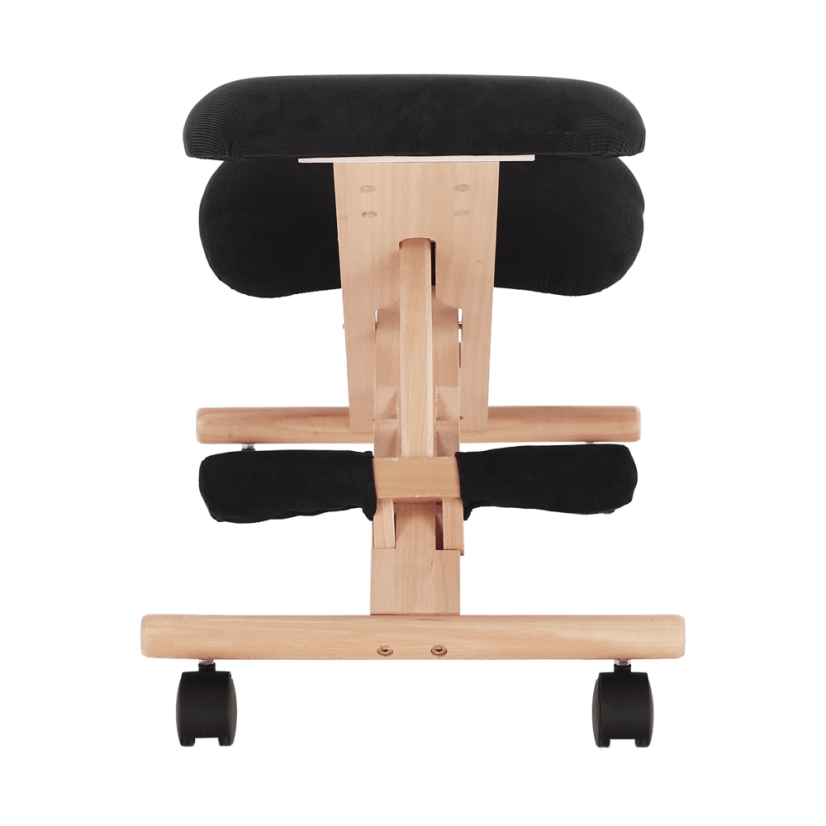 Ergonomska stolica za klečanje, crna/bukva, GROCO