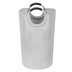 Szövet szennyestartó kosár, szürke, DARILO