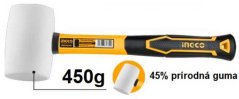 Kladivo guma 450g bel INGCO fiberglas ročaj KLC