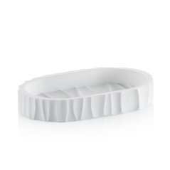 Miska na mýdlo Merida polyresin bílá 15,0x9,0x2,5cm Miska na mýdlo Merida polyresin bílá 15,0x9,0x2,5cm