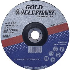 Kotúč Gold Elephant 27A T27 115x6,0x22,2 mm, brúsny na kov (akce)