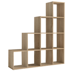 Pyramidenregal, Sonoma-Eiche, DTD-Laminat, NORAH