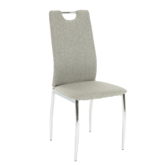 Esszimmerstuhl, Highlight Beige/Chrom, OLIVA NEU