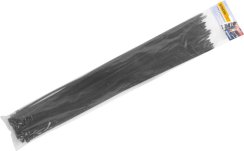 Húzószalag Strend Pro CT66BL, 800x9 mm, 50 db, fekete, nylon, kötés