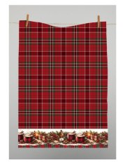 Vianoce POHODA pamutból szőtt konyhai törlőkendő, 3 db, 50x70 cm, 270 g/m²
