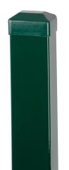 Stlpik Strend Pro EUROSTANDARD, 1700/60x40/1,25 mm, zelena, četvrtasta, kapa, Zn+PVC, RAL6005
