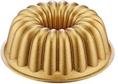 Model za torto 25 cm iz litega aluminija zlate barve