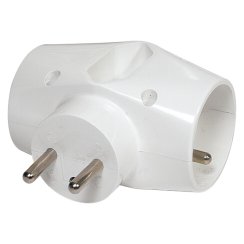 Gniazdo EMOS P0023, dzielone, białe, 2× 2P + PE + 1× 2P, 230V