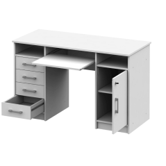 PC-Schreibtisch, weiß, B9 NEU