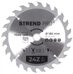 Disc Strend Pro TCT 180x2,2x20 / 16 mm 24T, pentru lemn, ferăstrău, lame SK