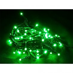 Łańcuch MagicHome Christmas Orion, 100 LED zielony, 8 funkcji, 230V, 50 Hz, IP20, wnętrze, oświetlenie, L-10 m