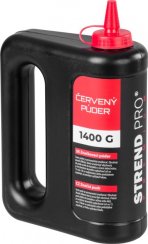 Strend Pro Premium prah 1400 g, zidarski prašak za markiranje, crveni
