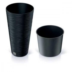 Blumentopf UH o250 mm FURU SLIM anthrazit Höhe 480 mm mit KLC-Einsatz