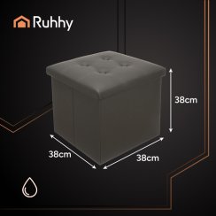 Skladací puf sivý Ruhhy 25780