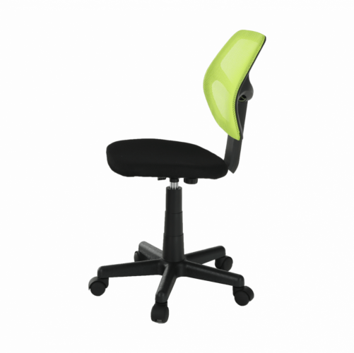 Otočná židle, zelená/černá, MESH