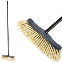 Miotła Geco Z30P, plastikowa, z rączką plastikową 1200 mm, 30 cm